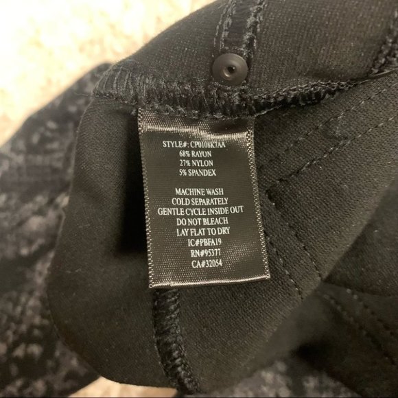 Sanctuary Ponte Pants Women's Size Medium Black Grey Snake Stretch Leggings - Picture 13 of 13